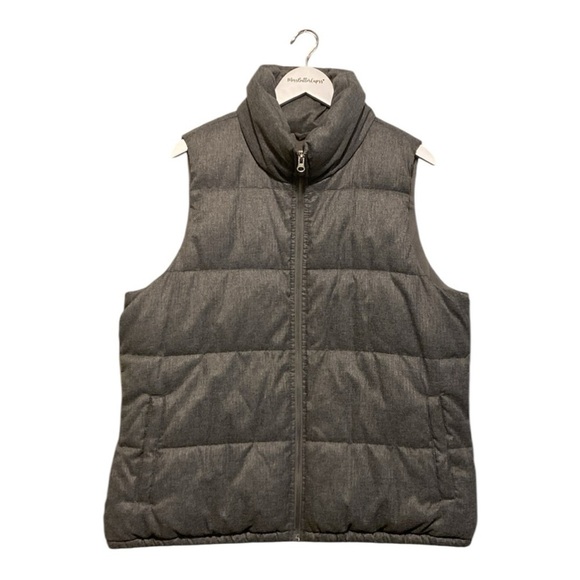 Old Navy Grey Puffer Full Zipper Vest | Size XL | Grey | Unisex - Picture 2 of 12